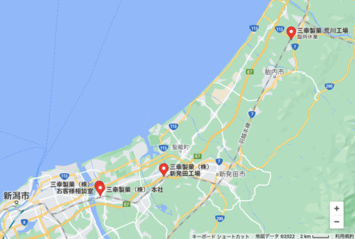 三宝製菓３工場の地図画像