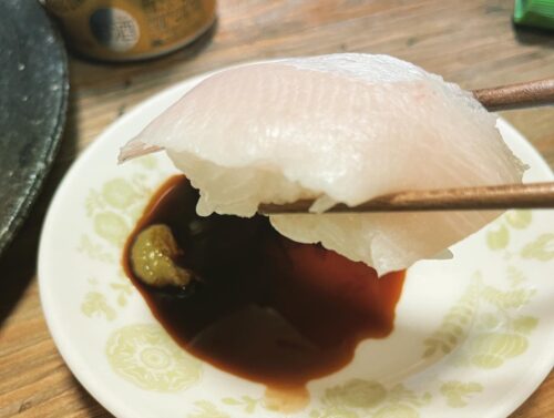 ド素人の筆者が作った、ブリの握り寿司の画像