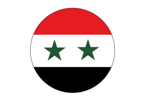 「シリアって、どんな国？」をイメージする、シリア国旗の画像
